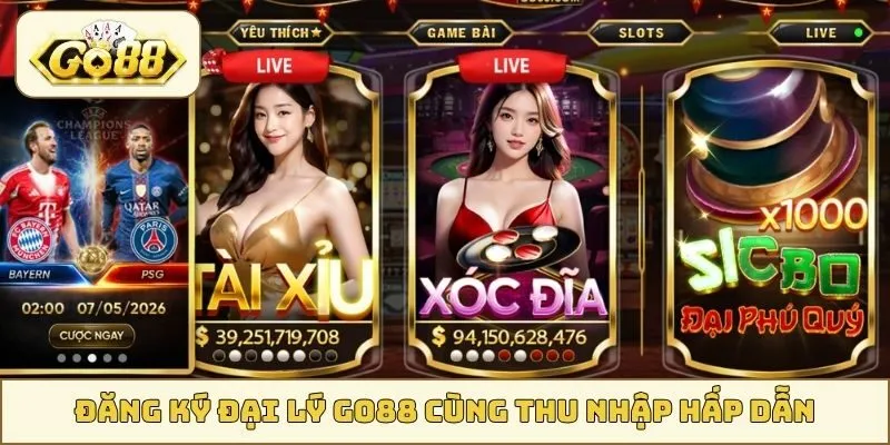 Đăng ký đại lý GO88 cùng thu nhập hấp dẫn