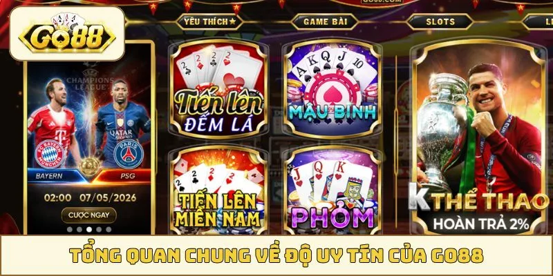 Tổng quan chung về độ uy tín của GO88